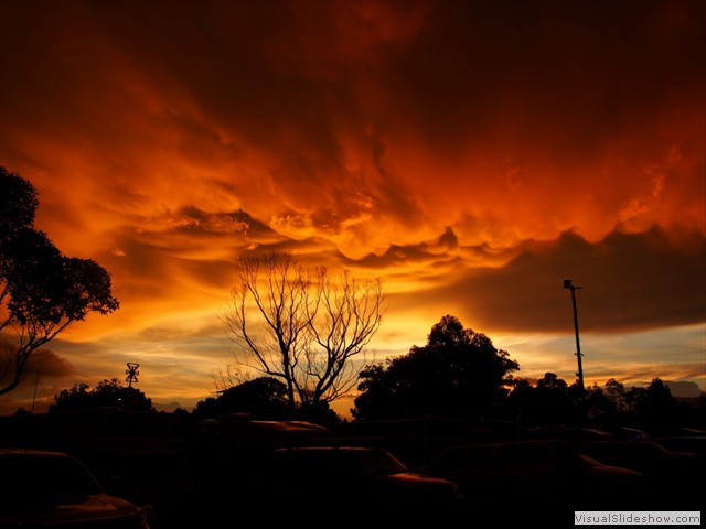 The welcome sunset of the first night