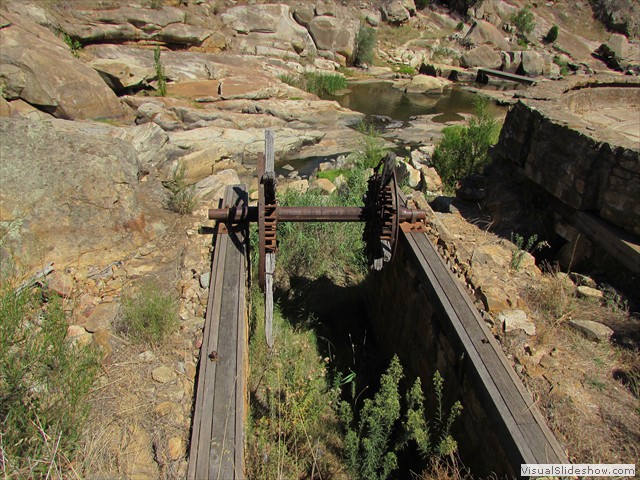 ...axle of a 26ft water wheel